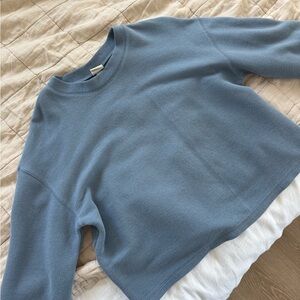 a new day Women's Soft Blue Crew Neck Sweater